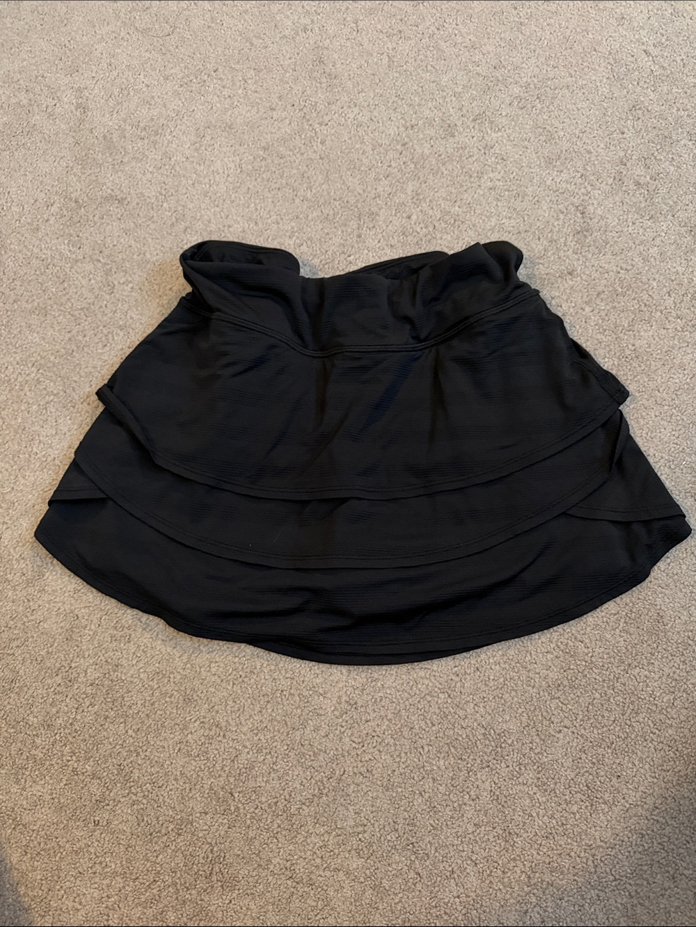 Athleta Black Tiered Skater Skirt